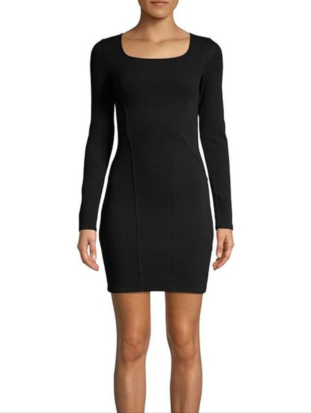Helmut Lang Gala Long Sleeved Black Knit Dress With Cutout Back L Corporate